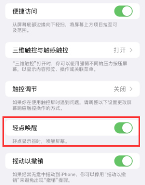 萧县苹果授权维修站分享iPhone轻点无法唤醒怎么办 