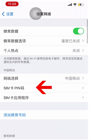 萧县苹果14维修网分享如何给iPhone14的SIM卡设置密码 