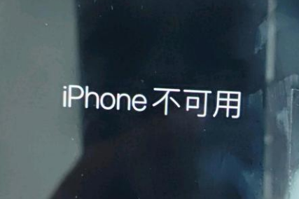 萧县苹果服务网点分享锁屏界面显示“iPhone 不可用”如何解决 